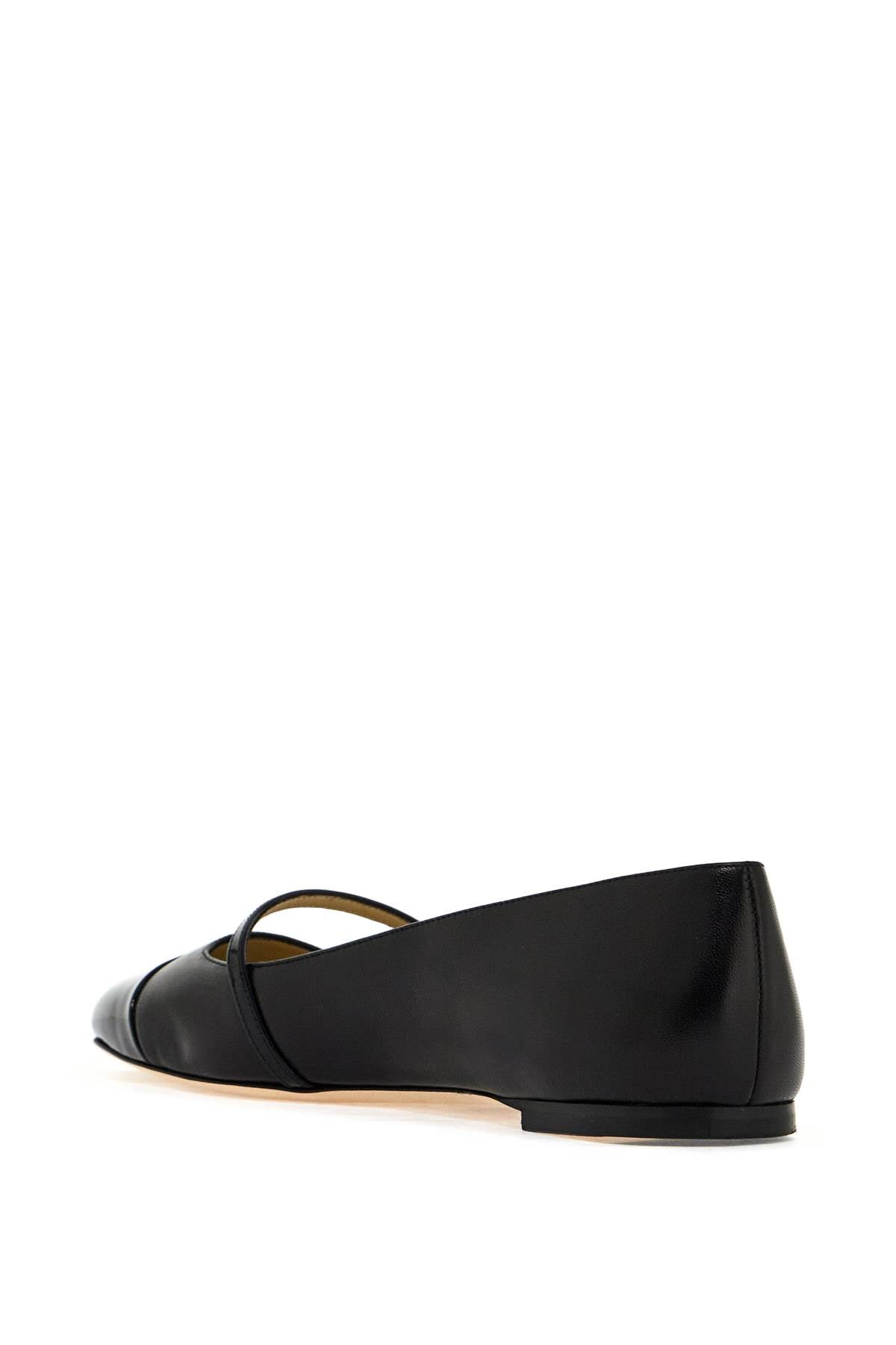 Jimmy Choo Elisa Pointed Toe Leather Ballerina Flats with Pearl Detail image 2