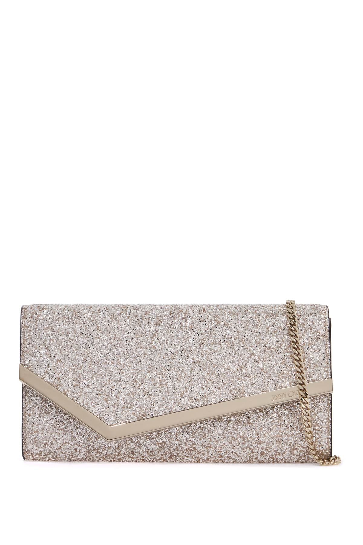 Jimmy Choo Emmie Glitter Clutch Bag image 0