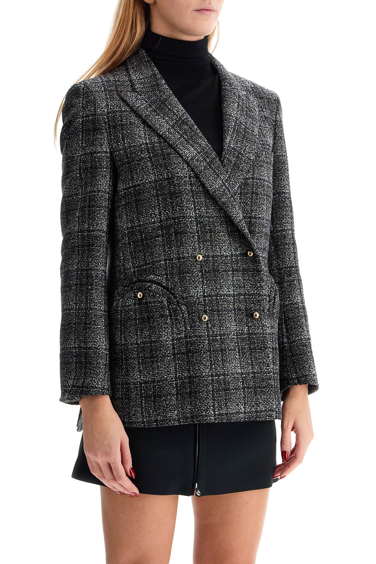 Blazé Milano Lulua Everynight Check Tweed Blazer image 1