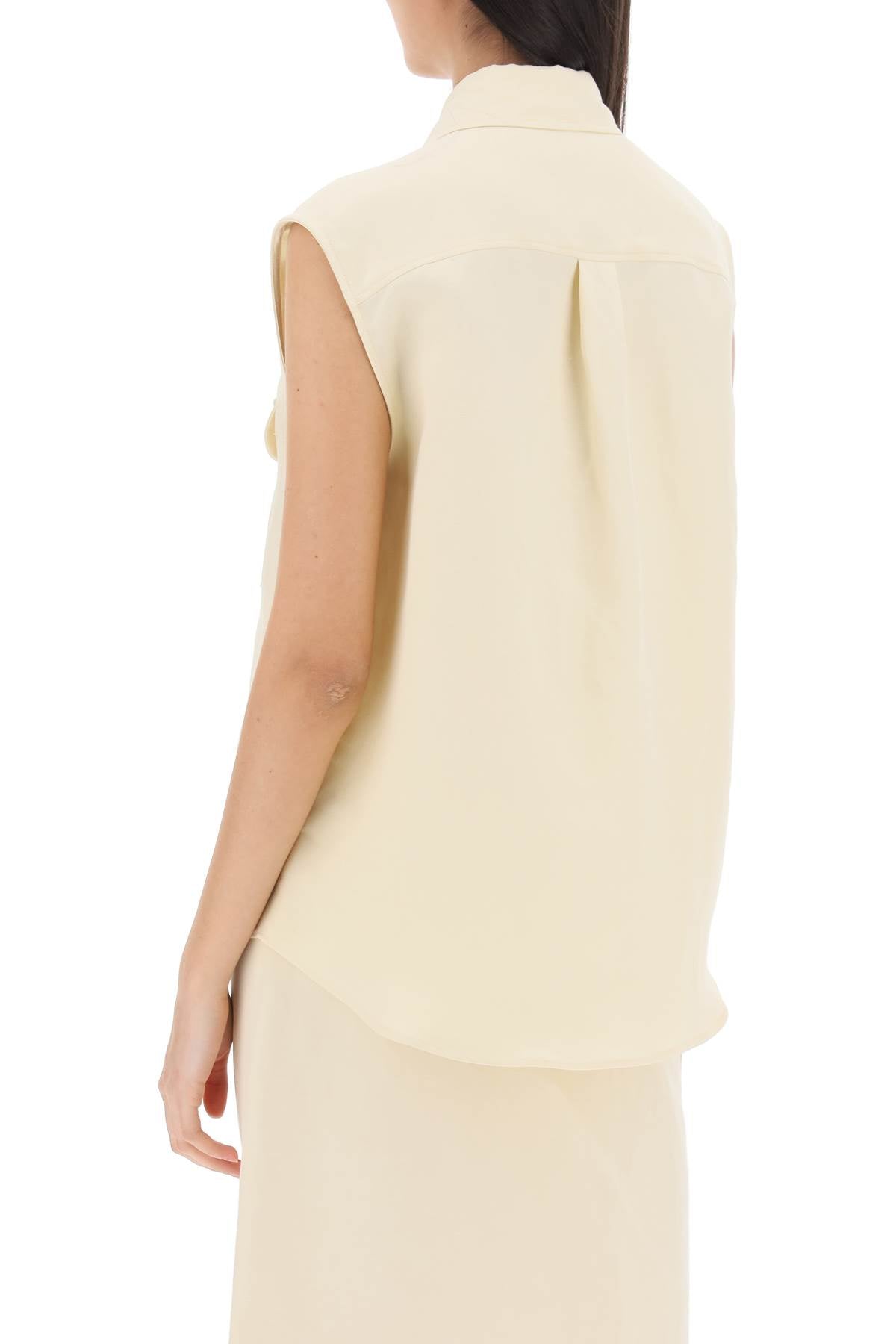 Blazé Milano Savannah Linen and Silk Sleeveless Shirt image 2