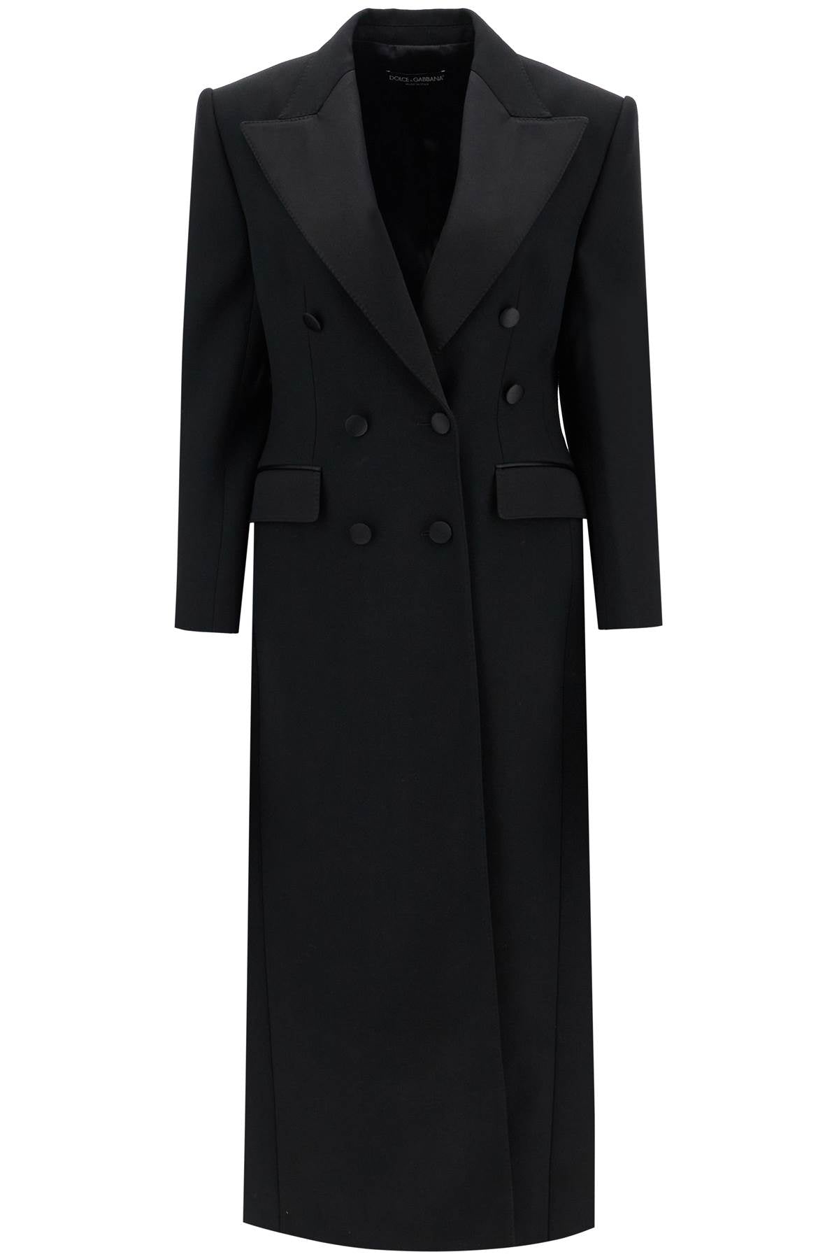 Dolce & Gabbana Double-Breasted Wool Gabardine Tuxedo Coat image 0