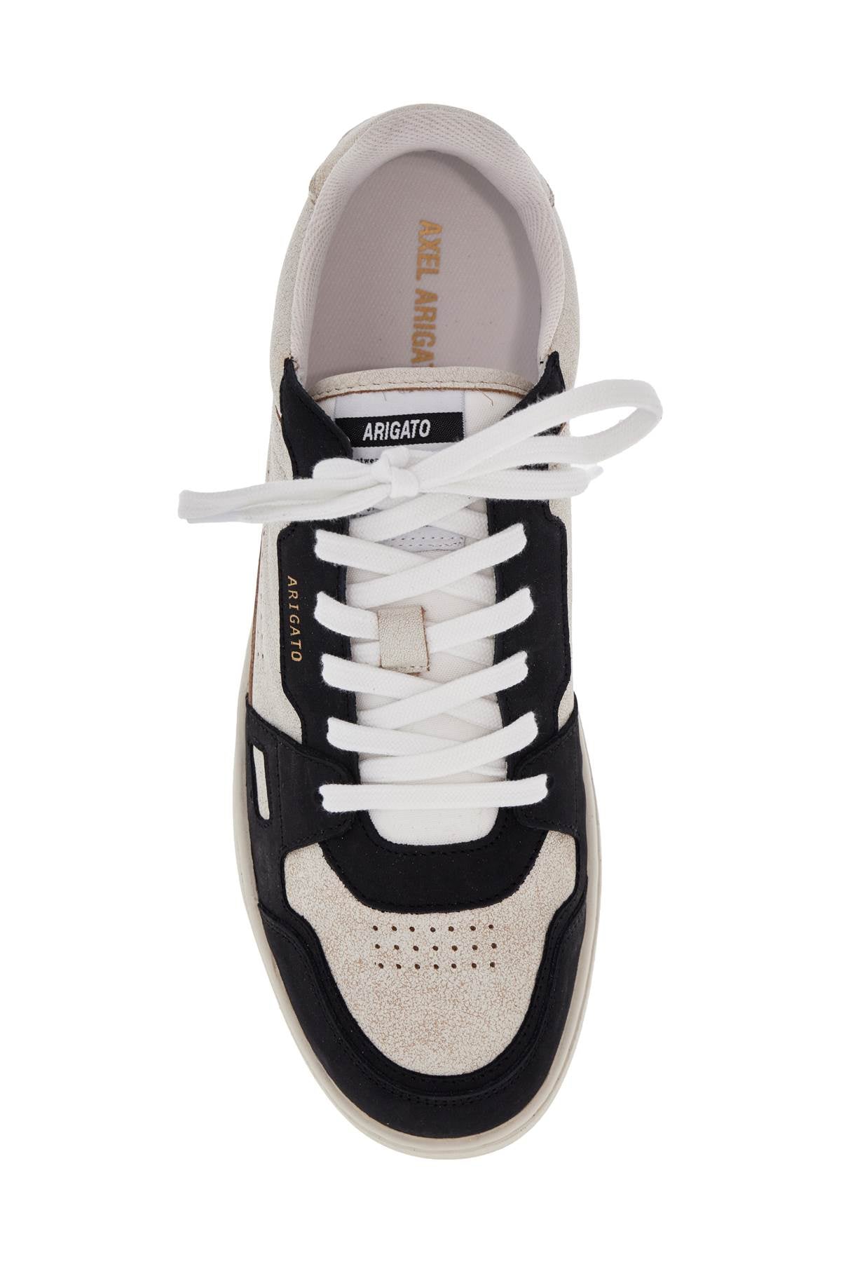 Axel Arigato sneaker dice lo beige and black in leather and suede with recycled materials image 1