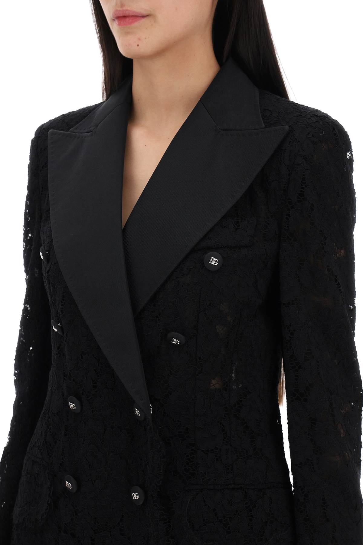 Dolce & Gabbana Double-Breasted Lace Blazer image 3