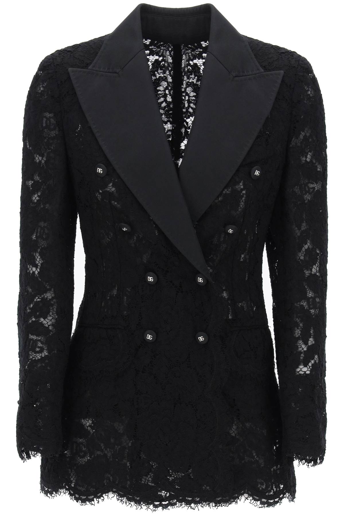 Dolce & Gabbana Double-Breasted Lace Blazer image 0