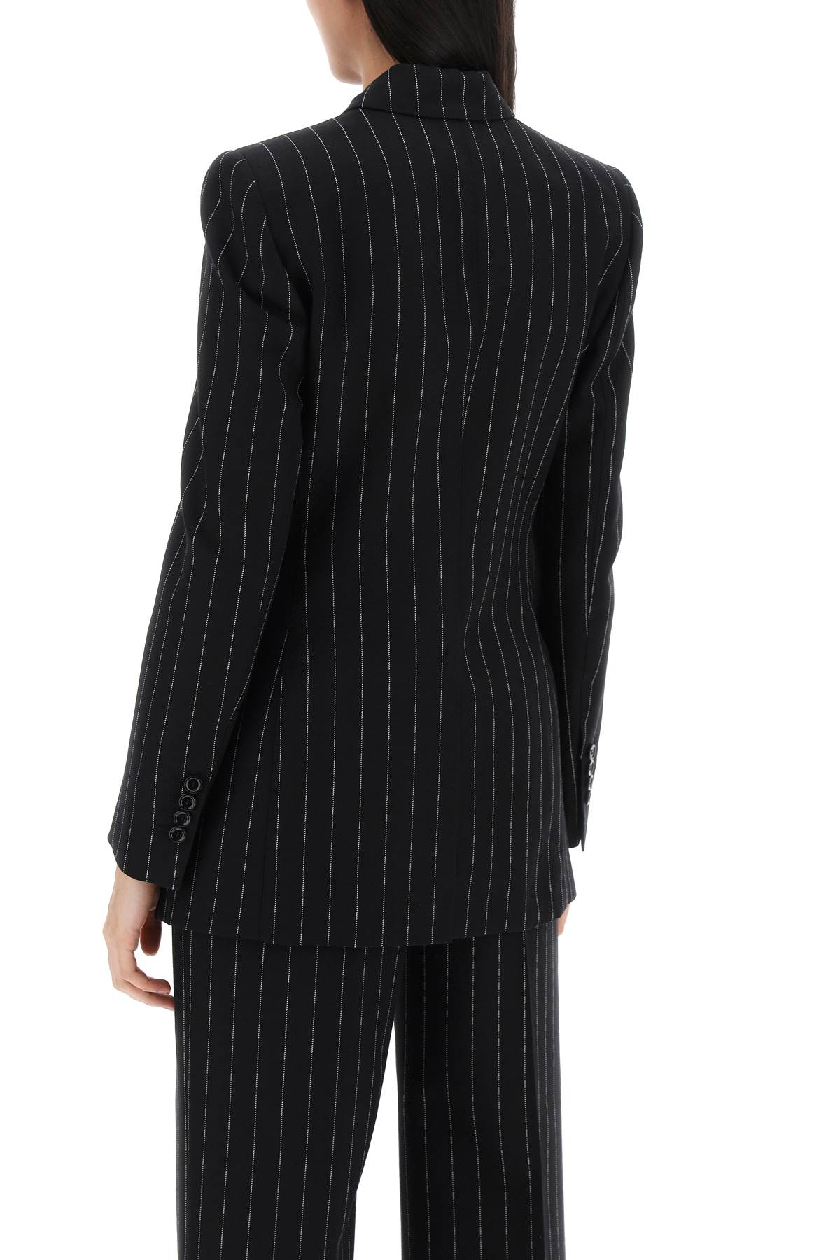 Dolce & Gabbana Double-Breasted Turlington Pinstripe Wool Jacket image 2