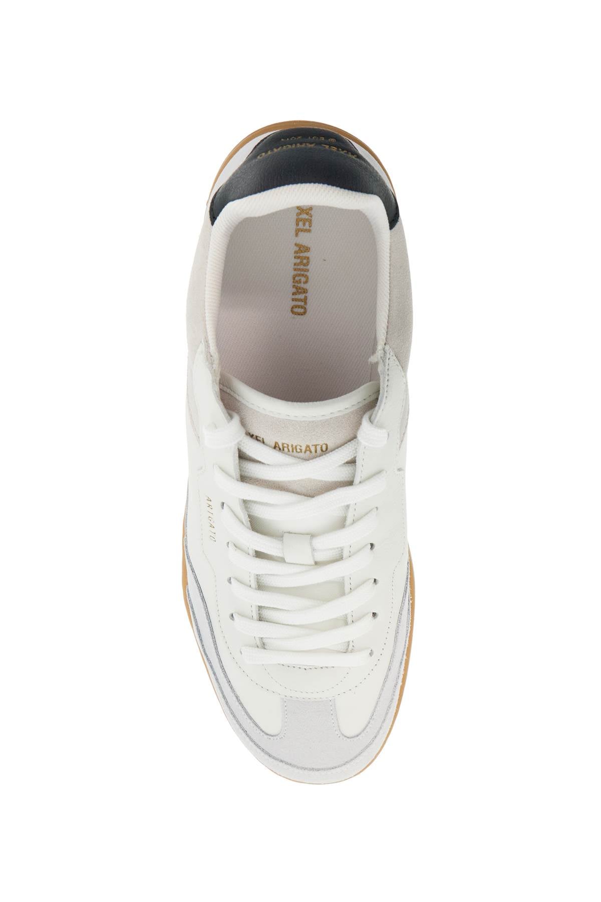 Axel Arigato white leather and suede sneakers dice t-toe with recycled materials image 1