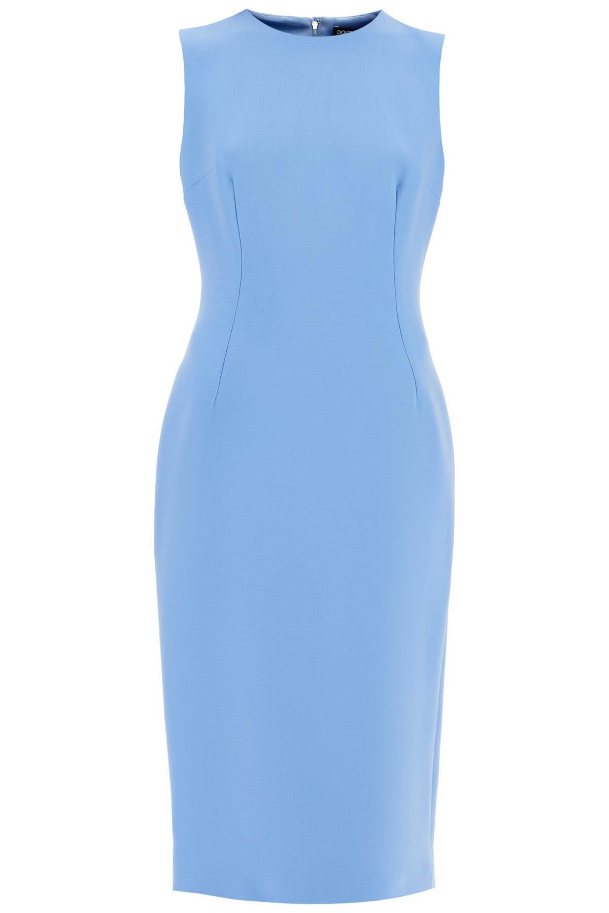 Dolce & Gabbana Wool Crepe Sheath Midi Dress image 0