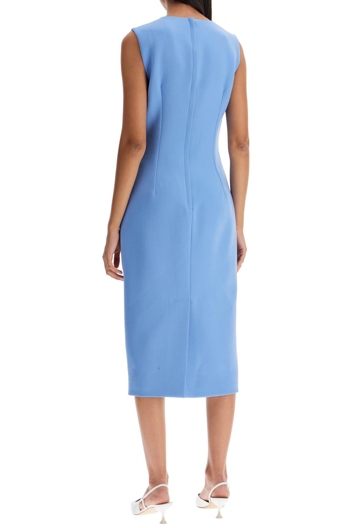 Dolce & Gabbana Wool Crepe Sheath Midi Dress image 2