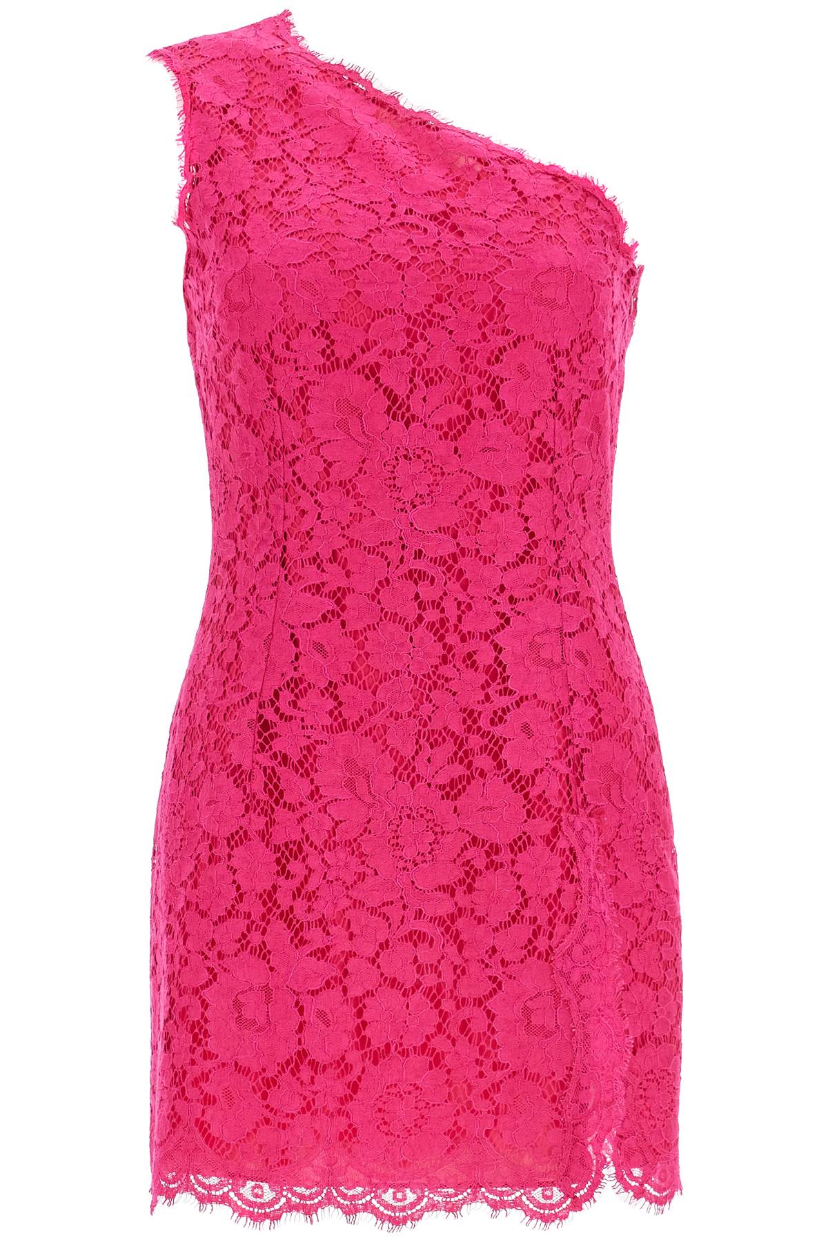 Dolce & Gabbana short shocking pink lace dress image 0