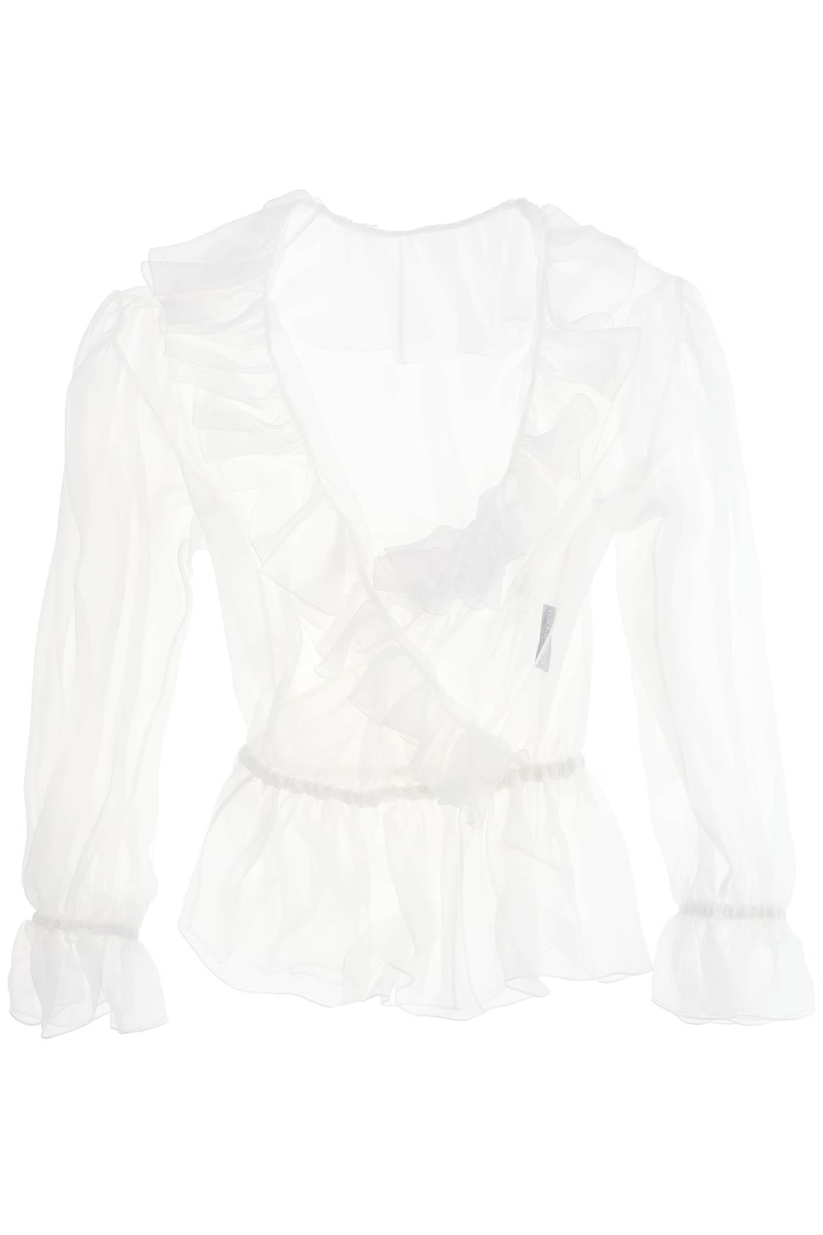 Dolce & Gabbana silk chiffon blouse with ruffles. image 0