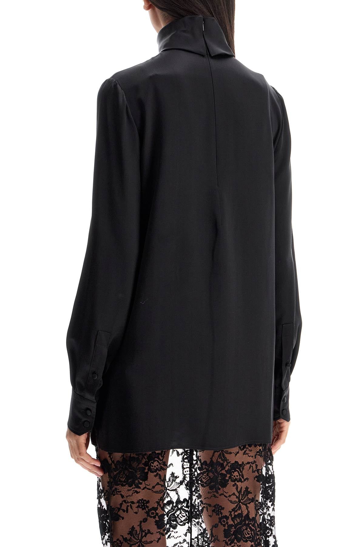 Dolce & Gabbana Silk Satin Blouse - High-Neck, Straight Cut image 2