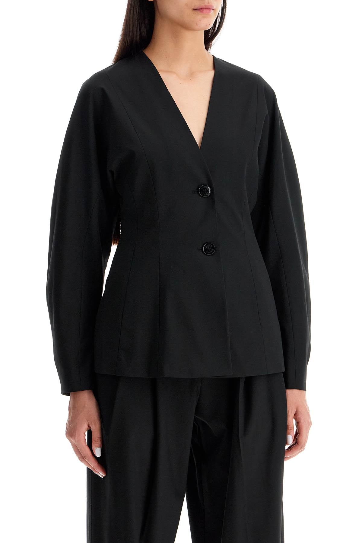 Ganni Lightweight Fitted Viscose Jacket image 1