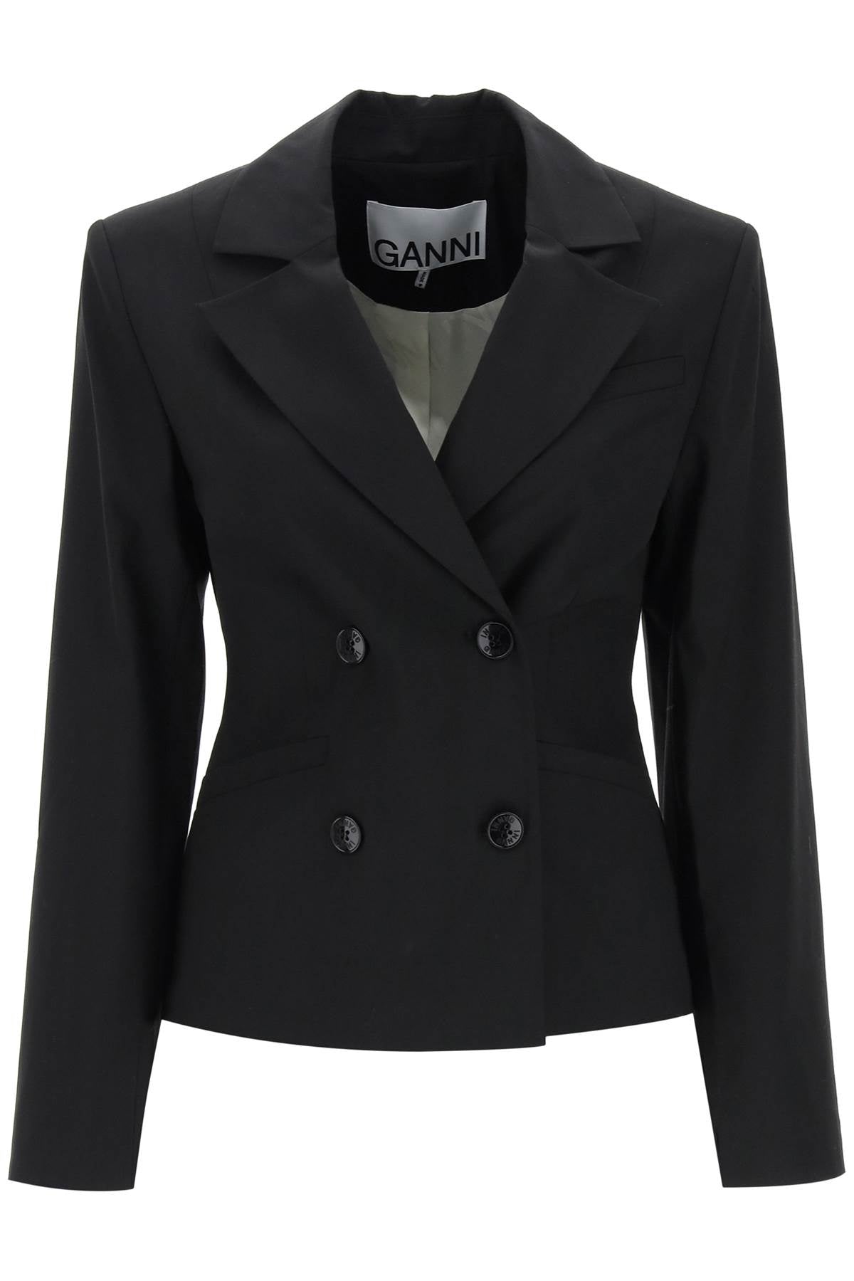 Ganni shaped double-breasted jacket image 0