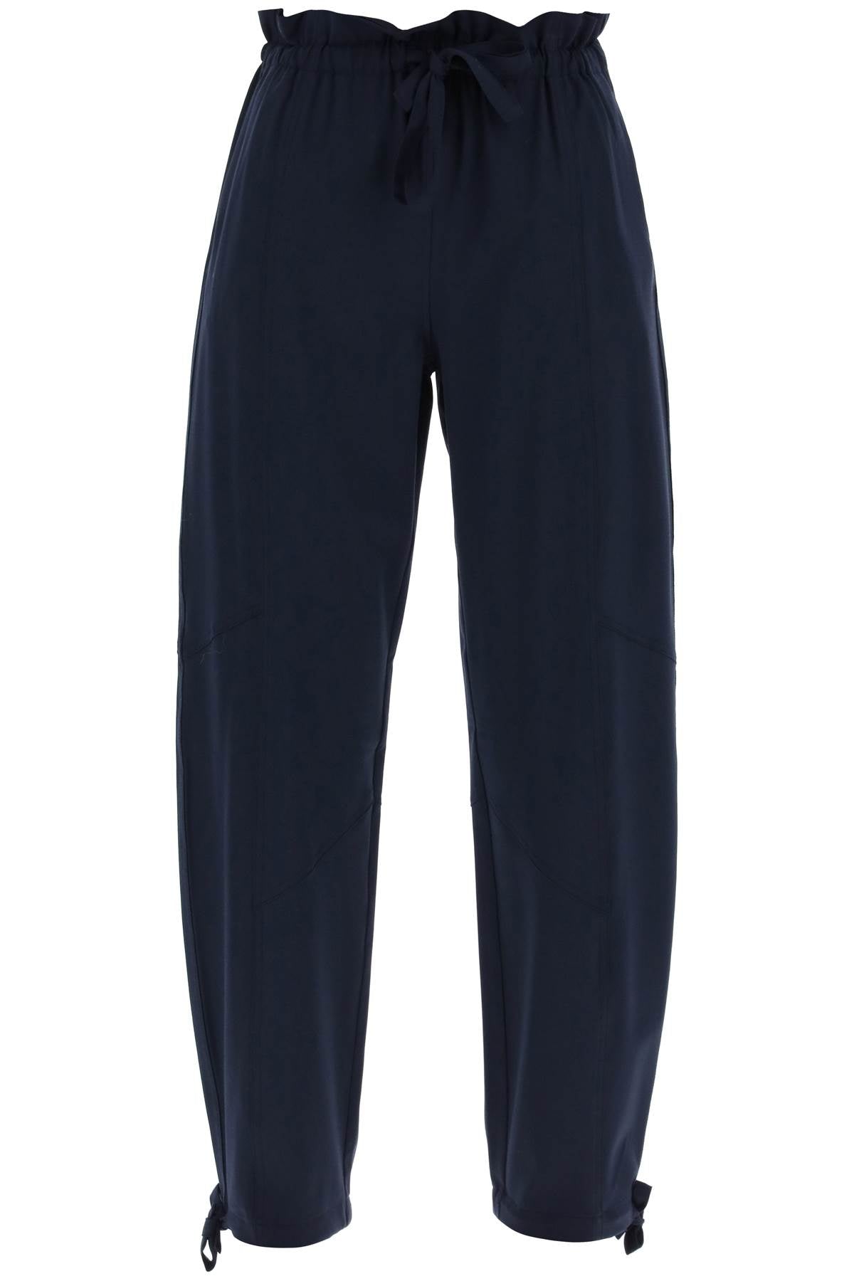 Ganni Flounced High-Waisted Sustainable Trousers image 0