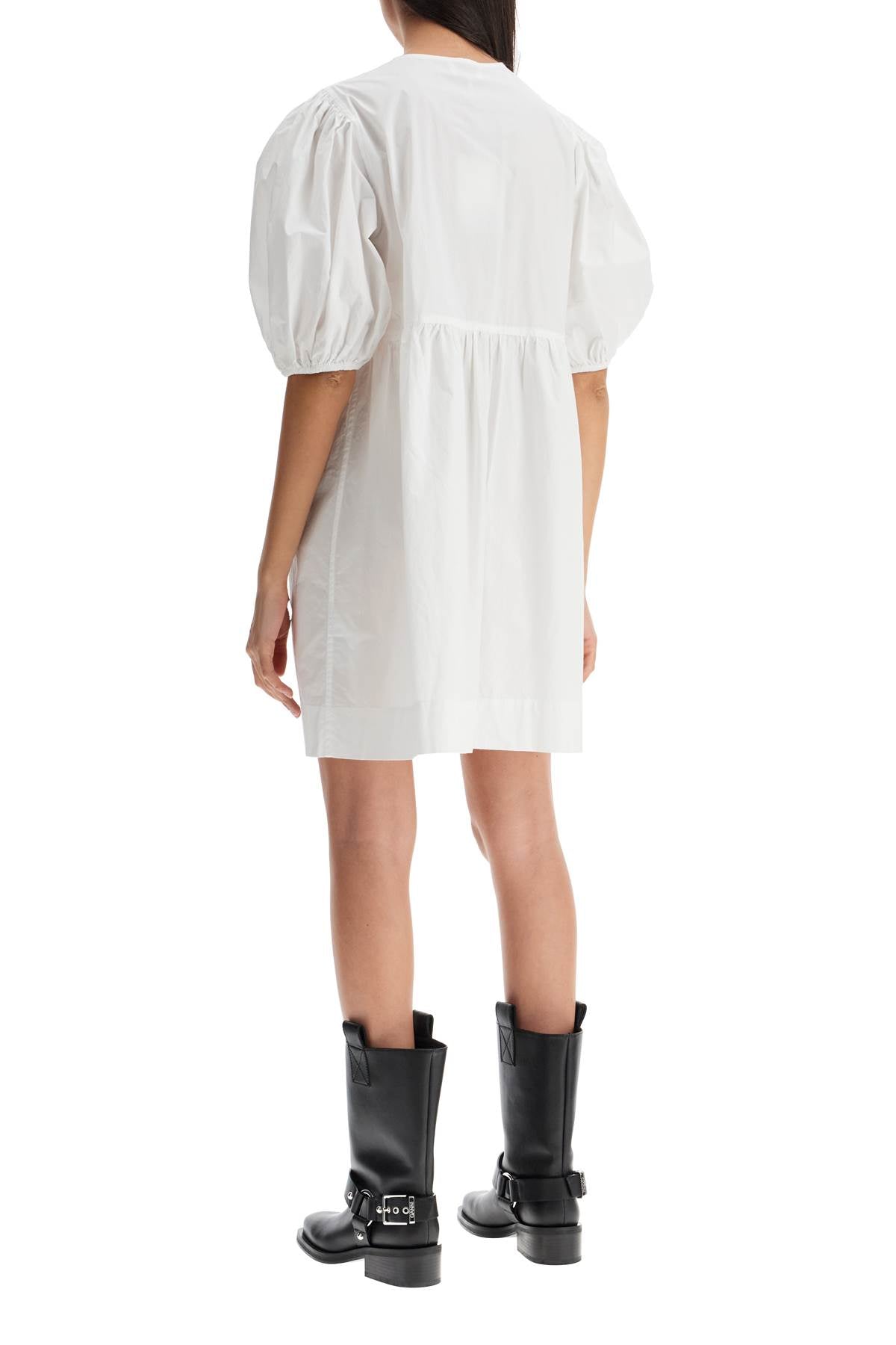 Ganni Organic Cotton Tie-String Mini Dress image 2