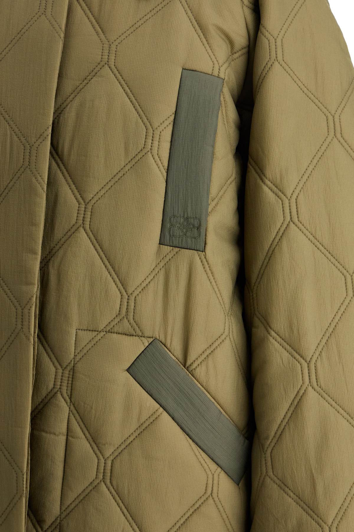 Ganni Oversized Quilted Padded Coat image 3