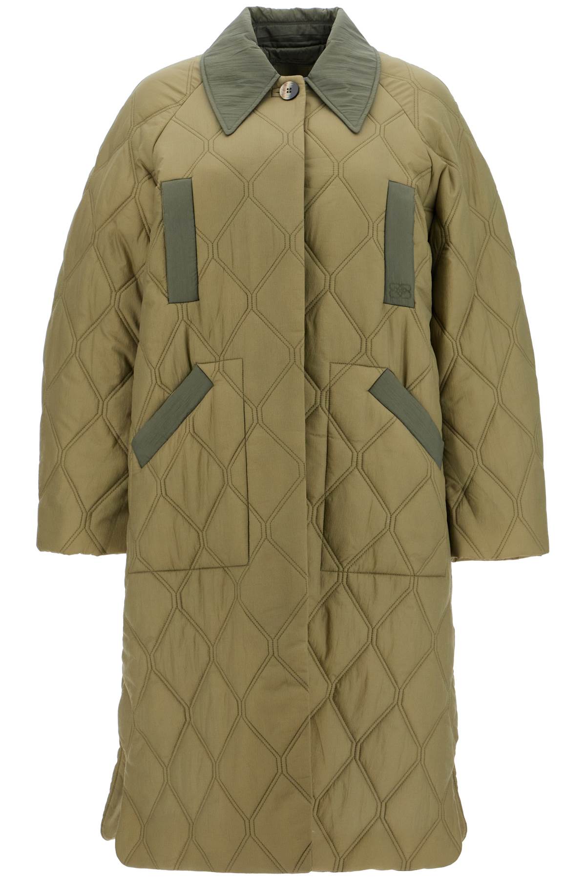 Ganni Oversized Quilted Padded Coat image 0