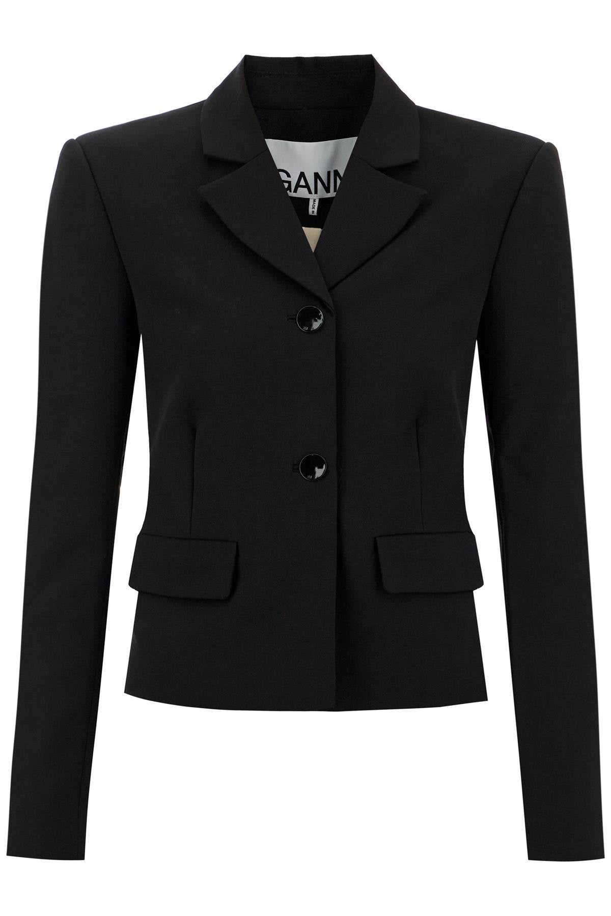 Ganni Short Lightweight Twill Blazer image 0