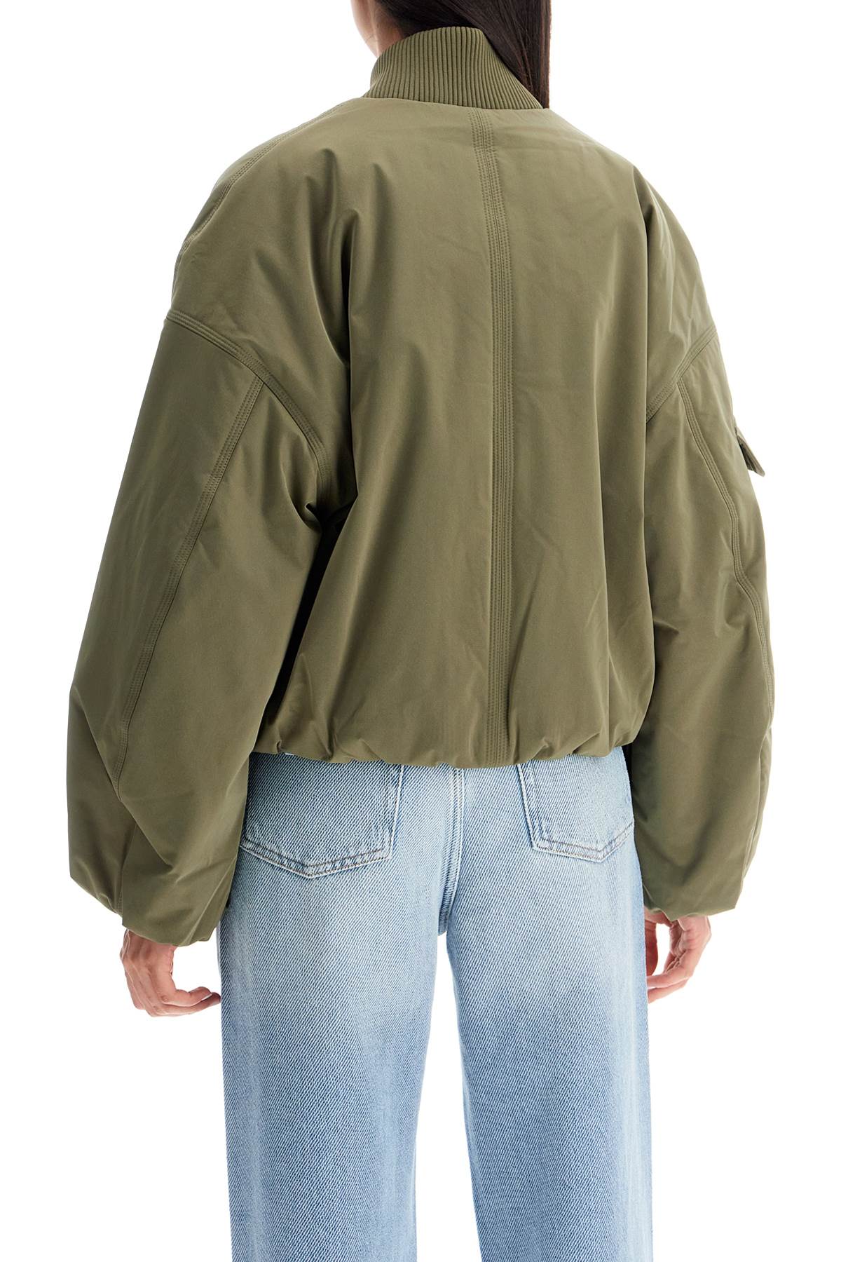 Ganni Oversized Bomber Jacket - Short & Sustainable image 2