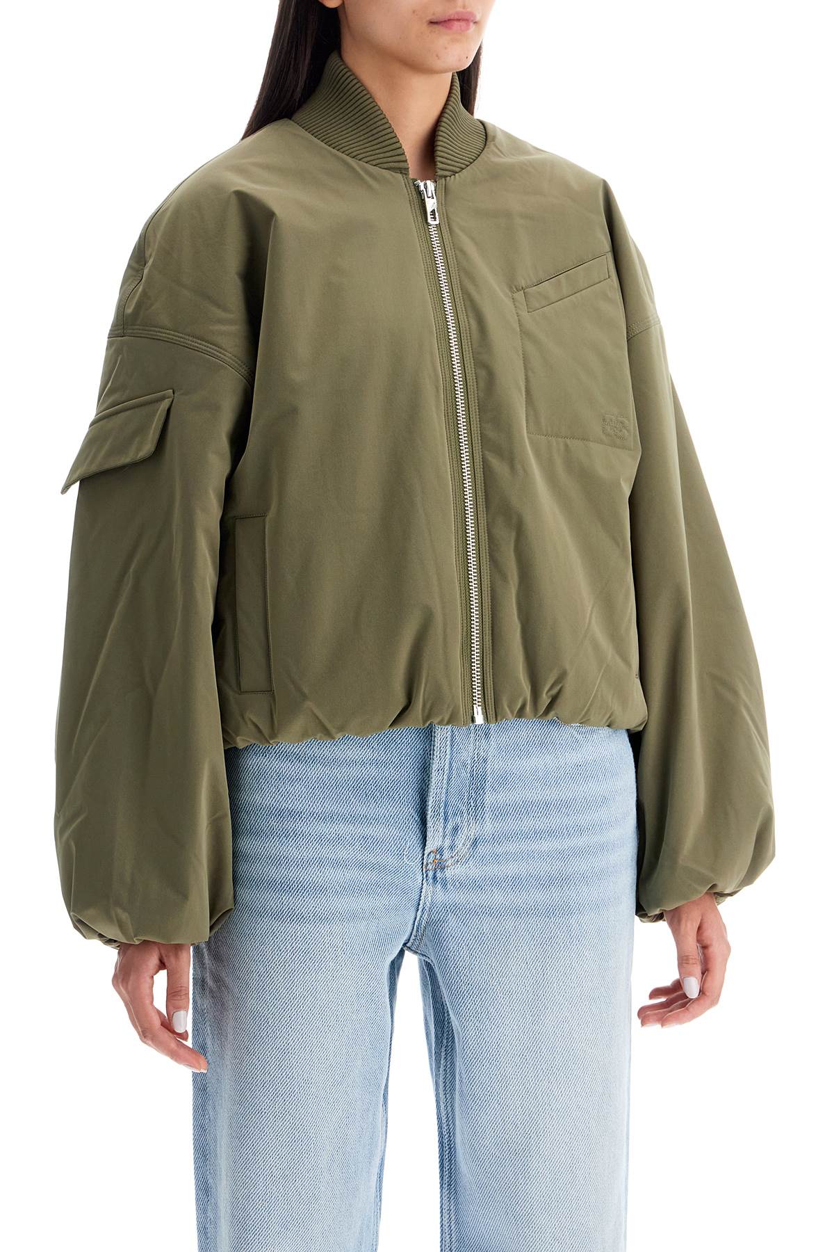 Ganni Oversized Bomber Jacket - Short & Sustainable image 1