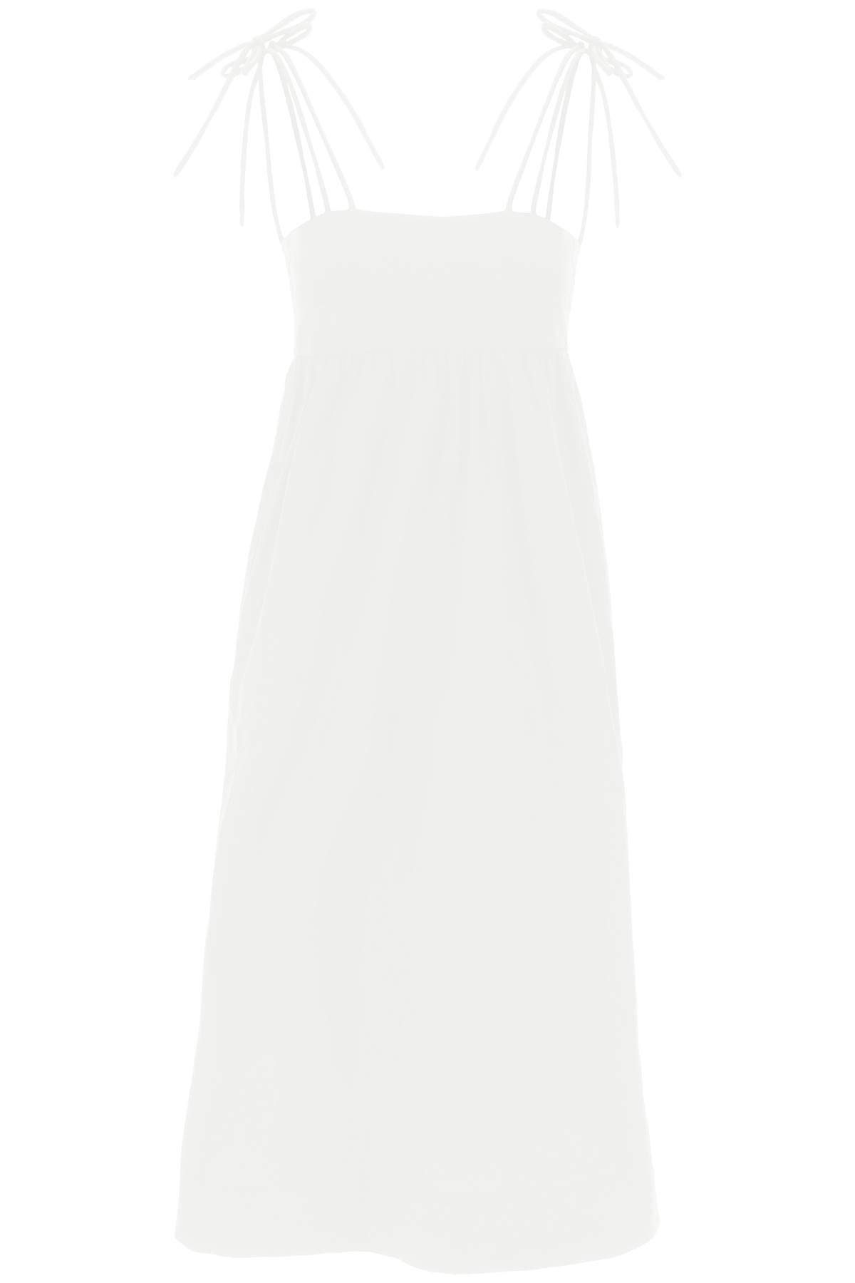 Ganni cotton poplin midi dress in image 0