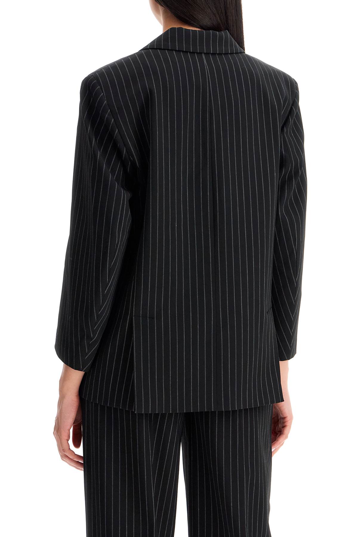 Ganni striped boxy blazer image 2