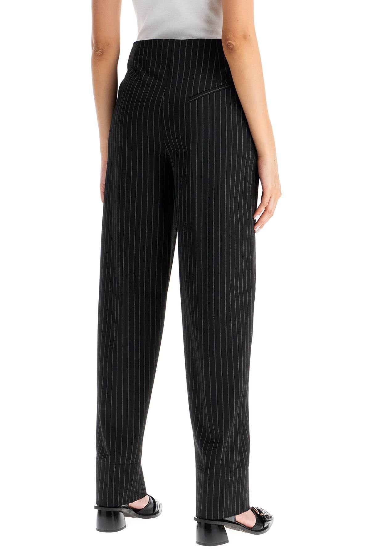 Ganni striped tapered trousers image 2