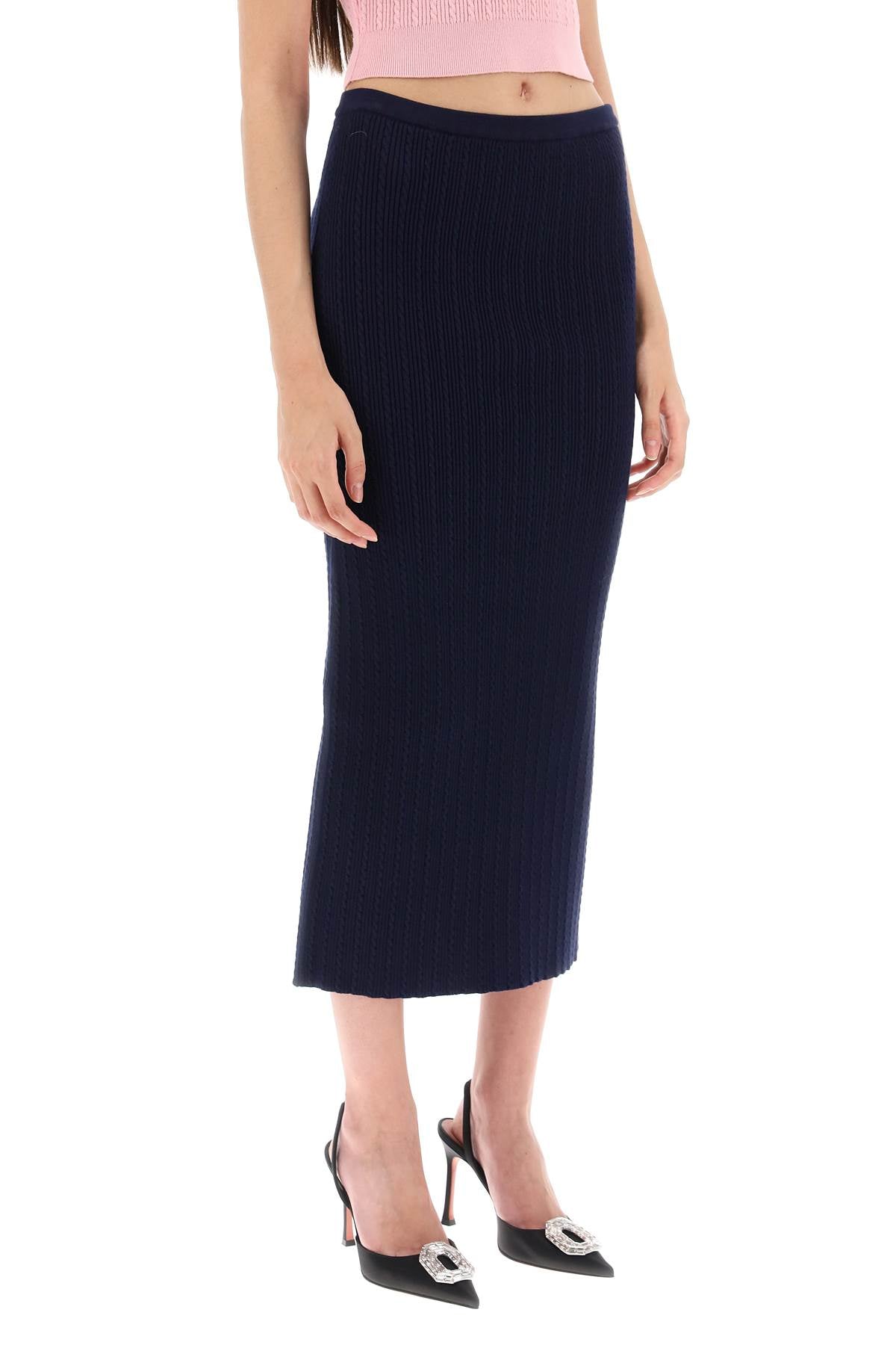 Alessandra Rich knitted pencil skirt image 1