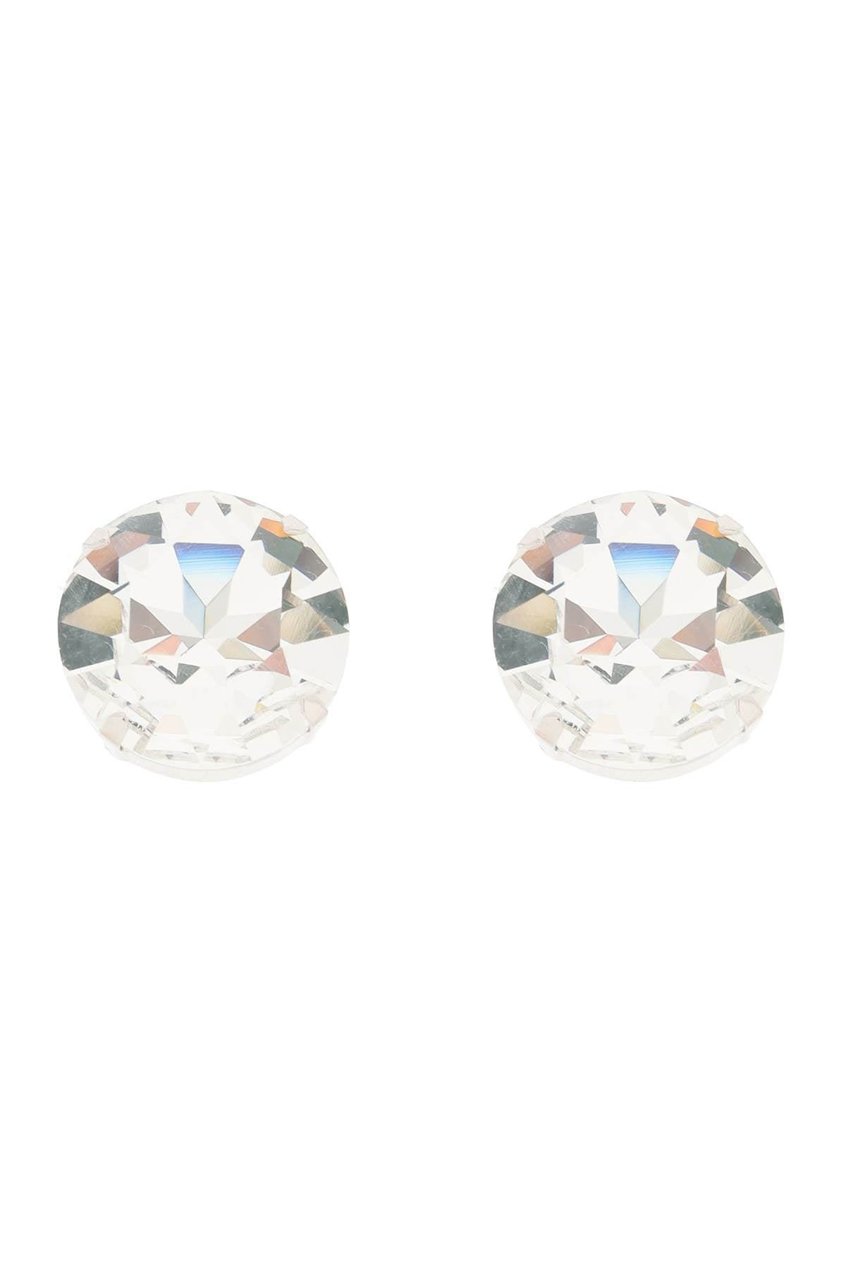 Alessandra Rich large crystal clip-on earrings image 1