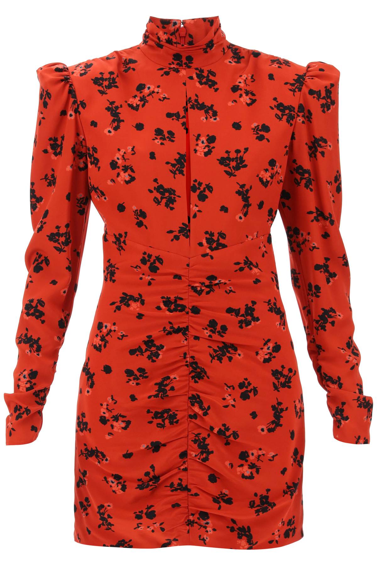 Alessandra Rich Floral Silk Mini Dress image 0