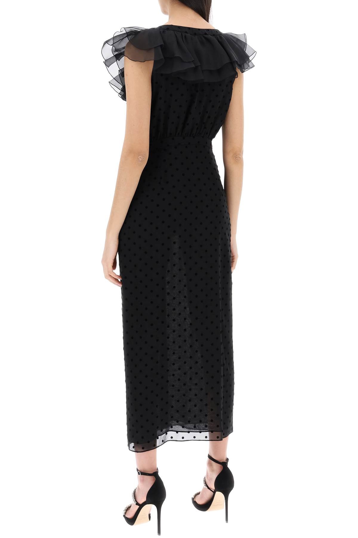 Alessandra Rich 'polka dot midi dress in ge image 2