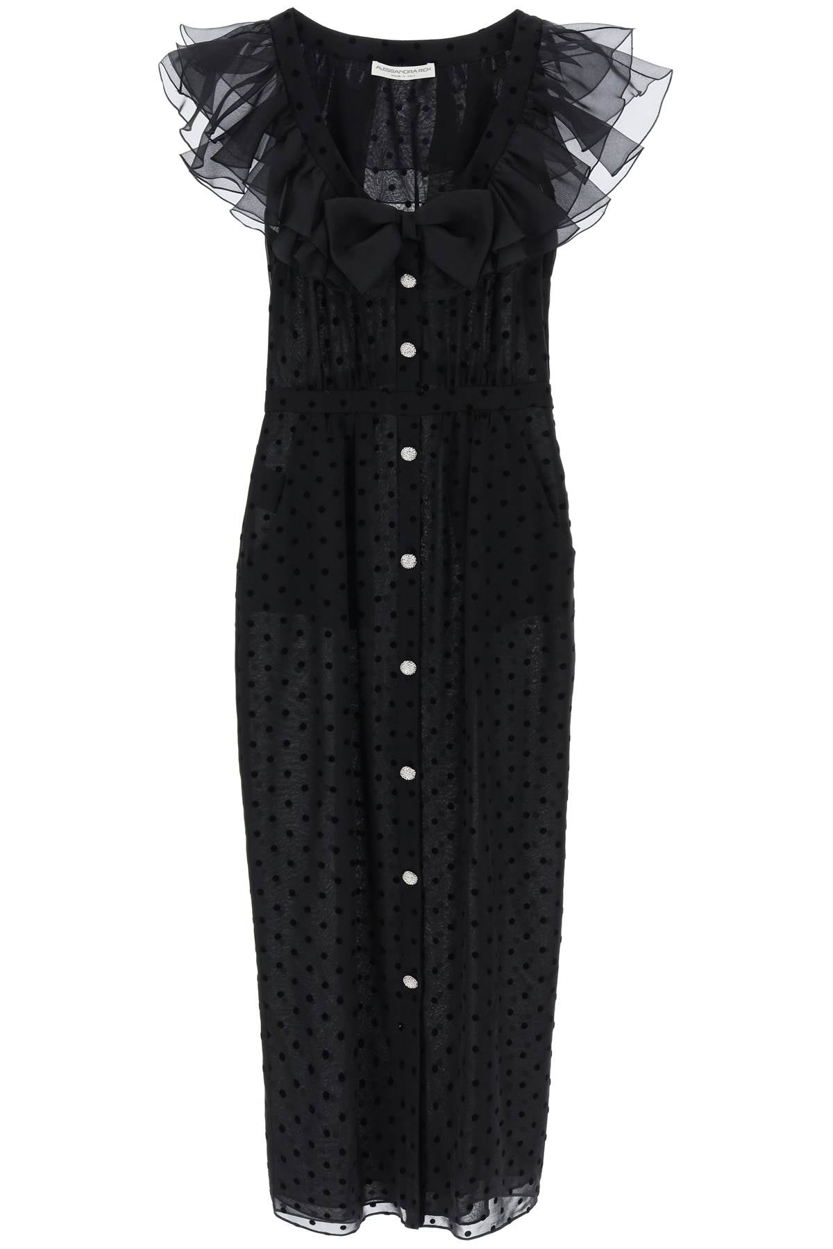 Alessandra Rich 'polka dot midi dress in ge image 0