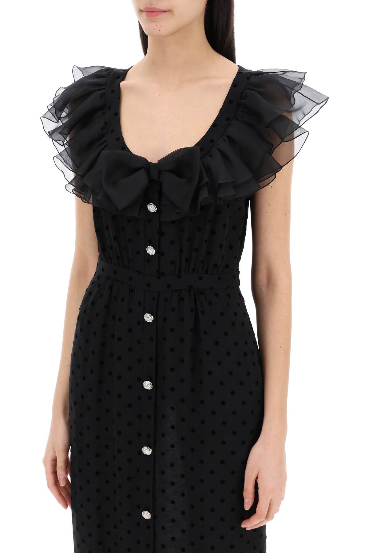 Alessandra Rich 'polka dot midi dress in ge image 3