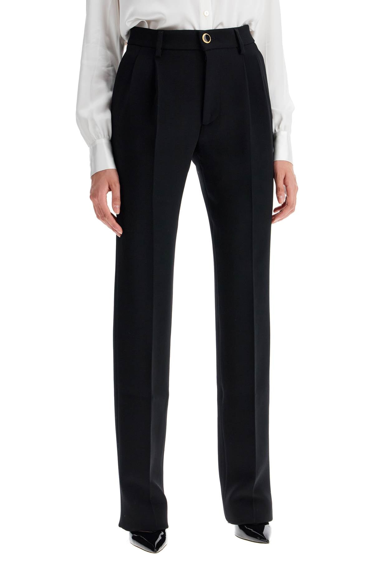 Alessandra Rich woolen cigarette pants for women image 1