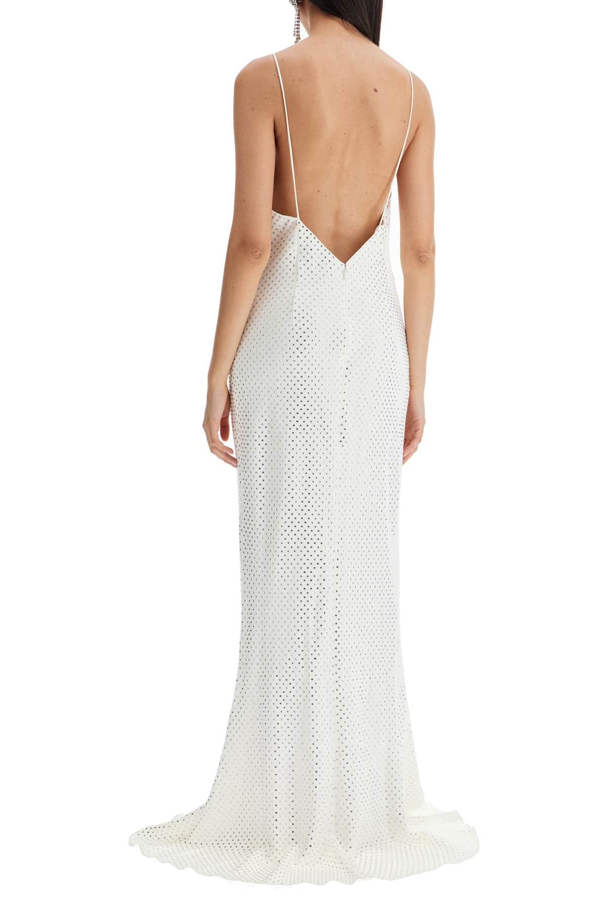 Alessandra Rich long cady slip dress with maxi image 2