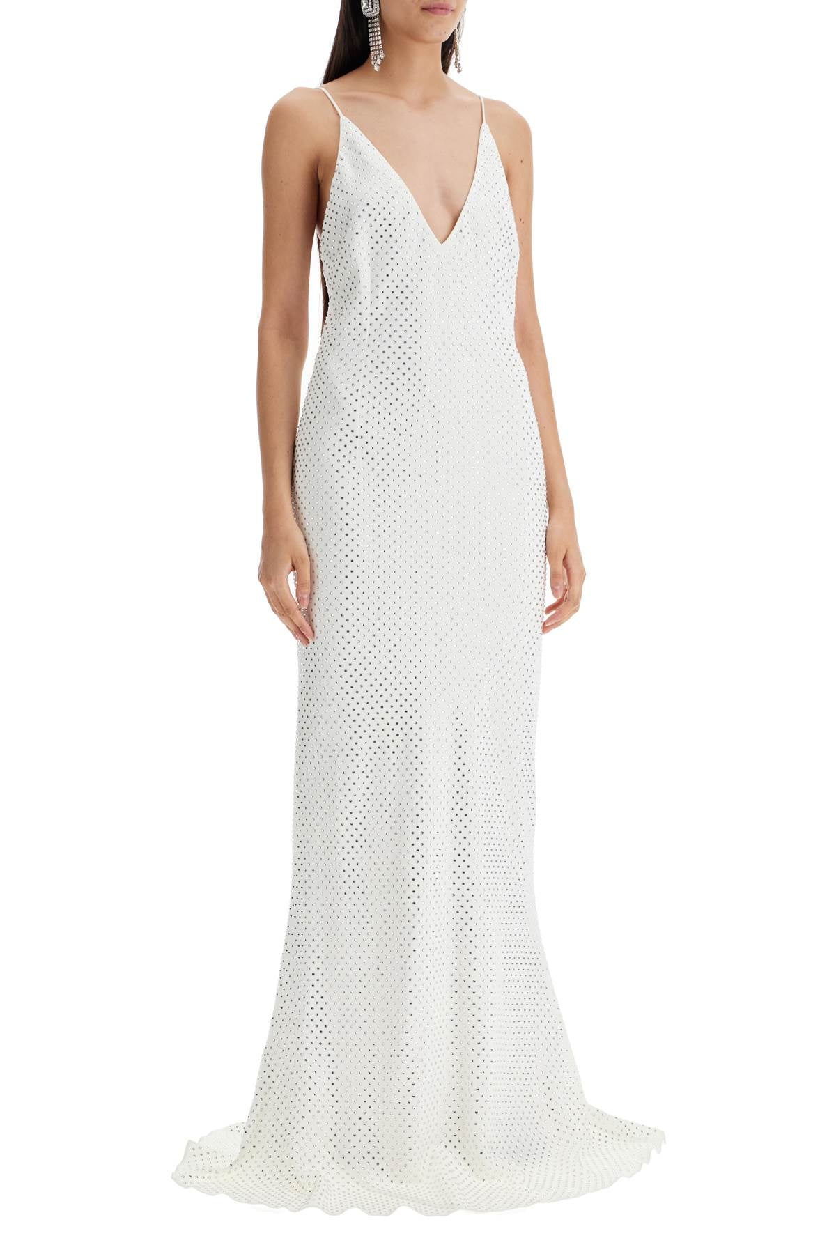 Alessandra Rich long cady slip dress with maxi image 1