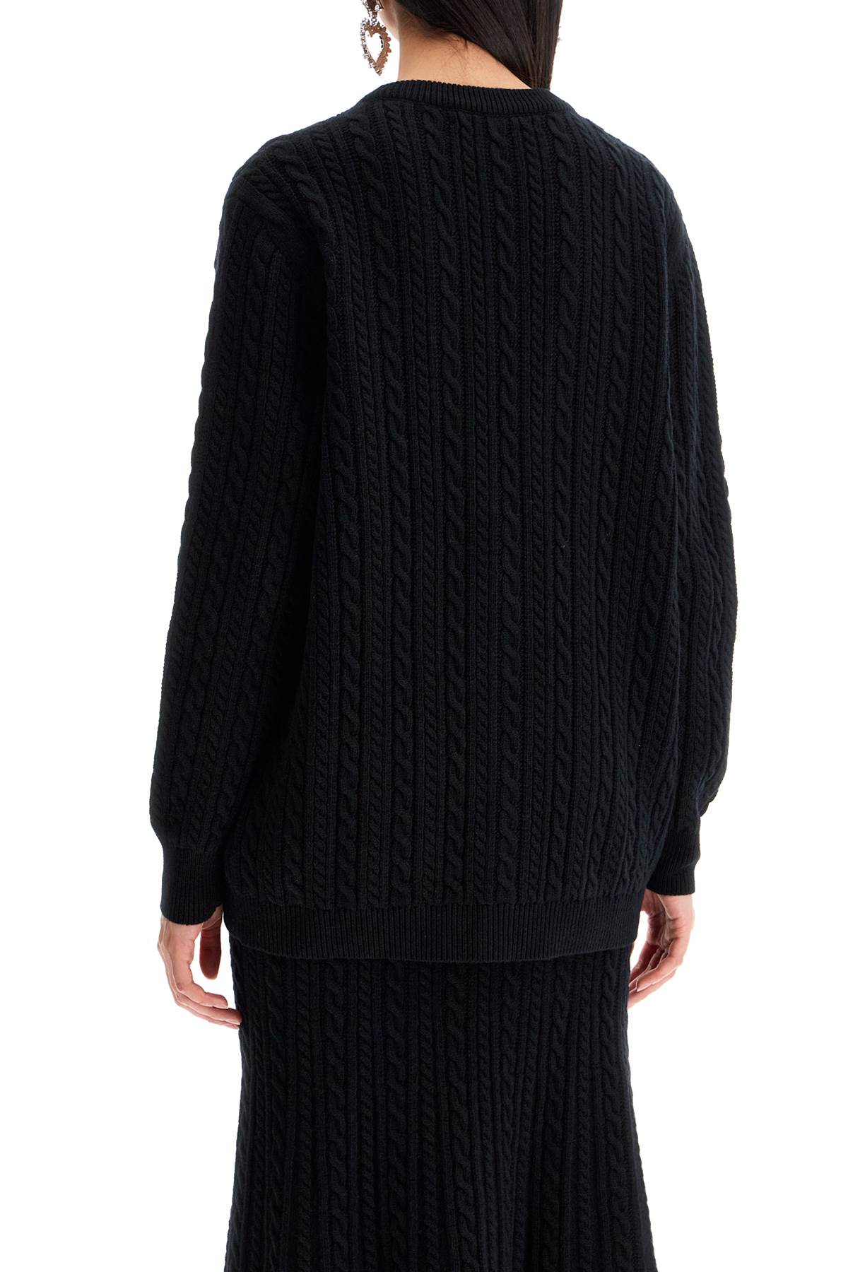 Alessandra Rich oversized wool cardigan image 2