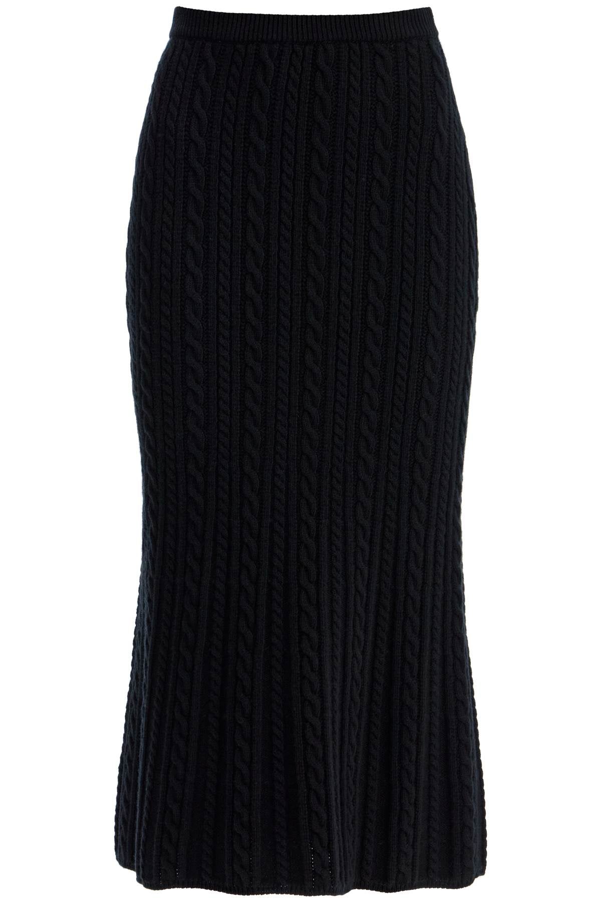 Alessandra Rich "knitted midi skirt with cable knit image 0