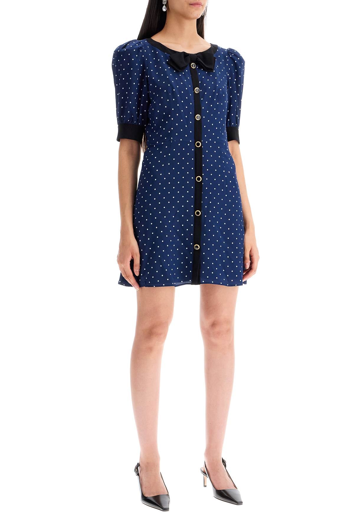 Alessandra Rich "silk polka dot mini dress image 1