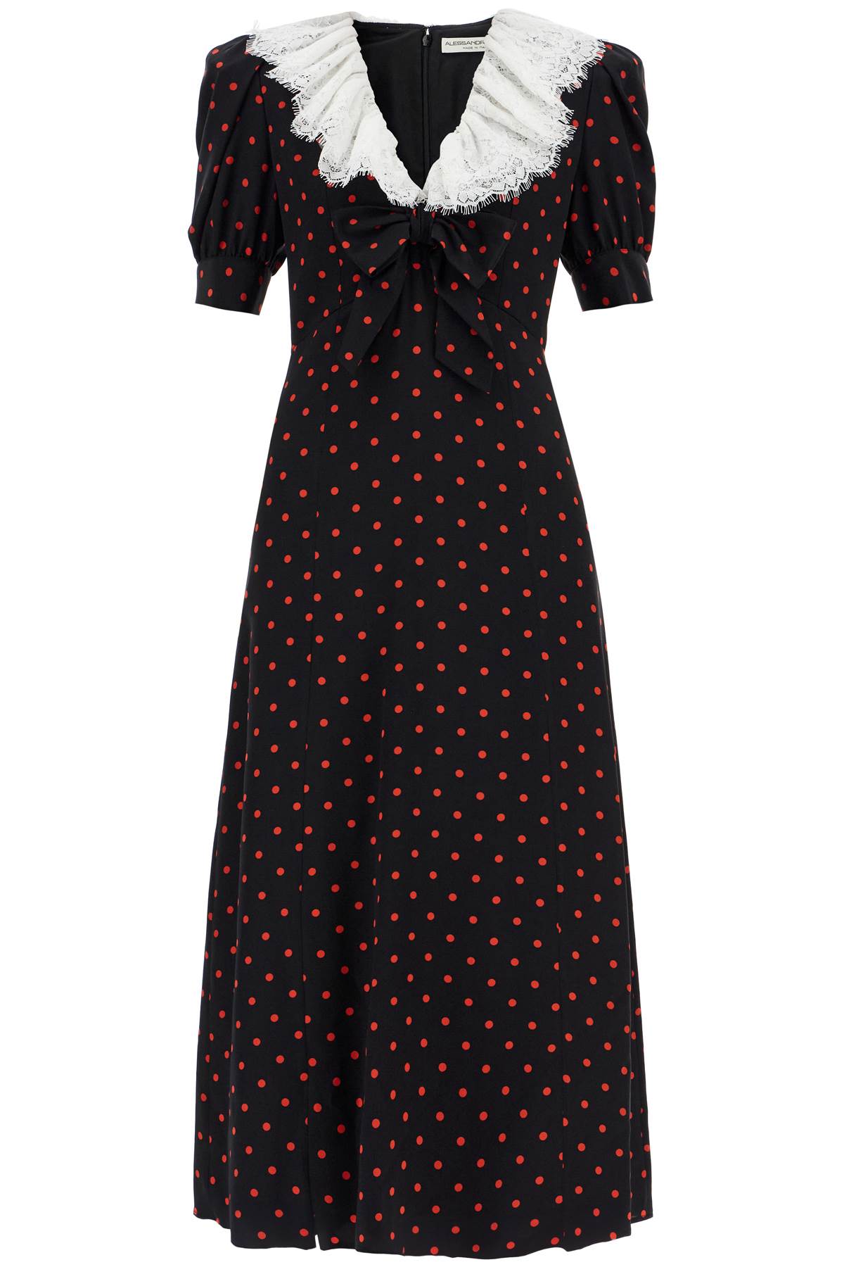 Alessandra Rich "polka dot silk midi dress" image 0