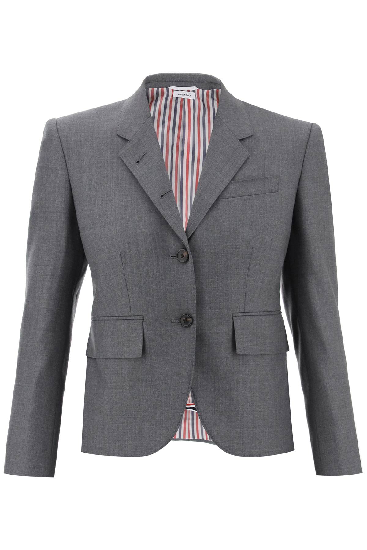 Thom Browne single-breasted cropped jacket in 120's wool image 0