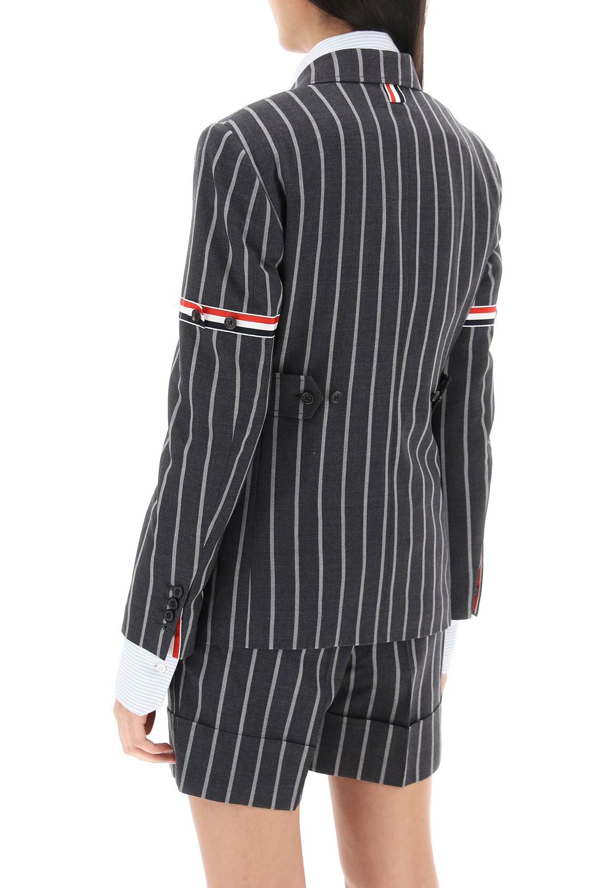 Thom Browne Striped Single-Breasted Wool Jacket image 2