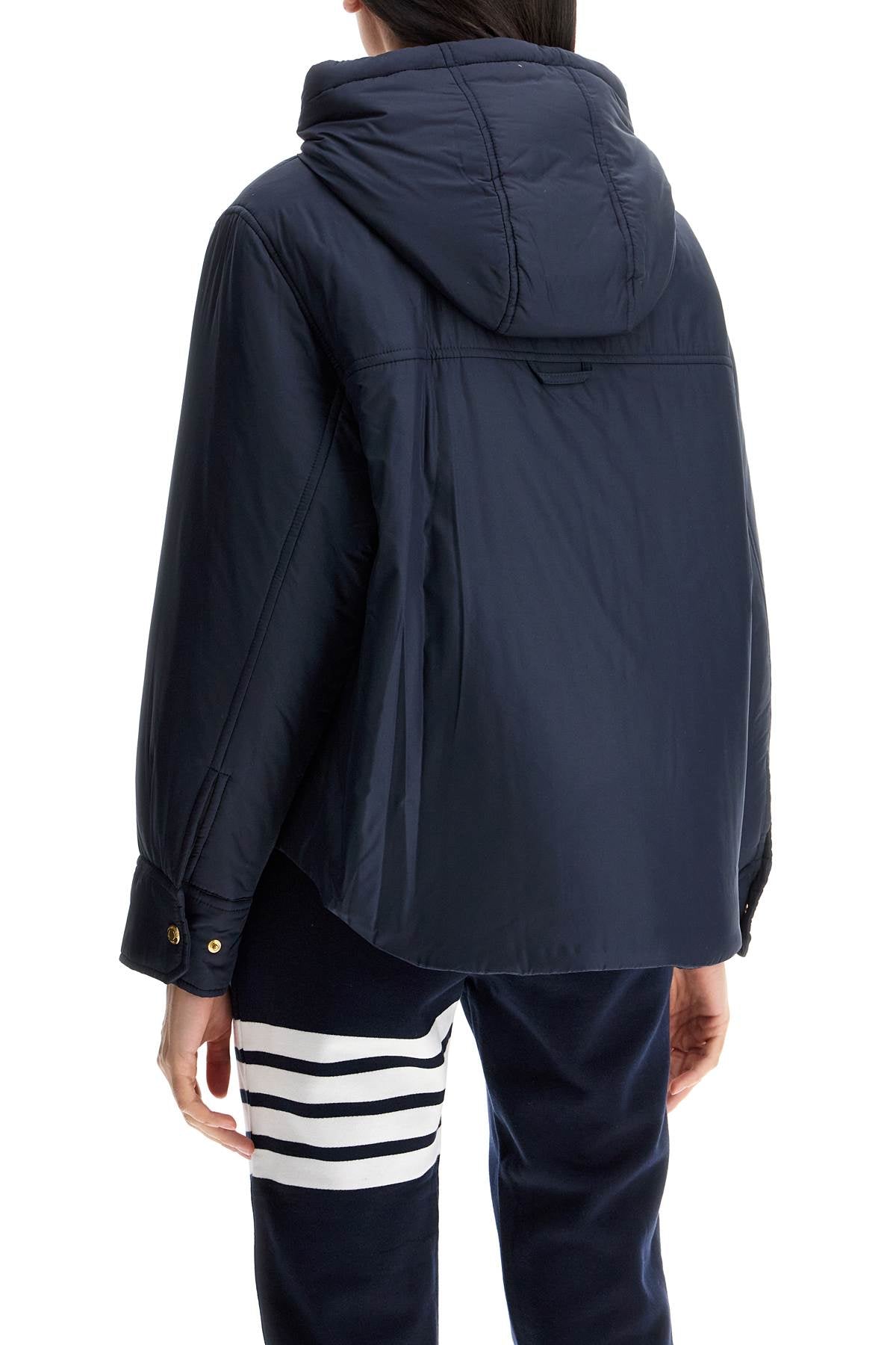 Thom Browne Men's Padded Nylon Jacket with Hood image 2