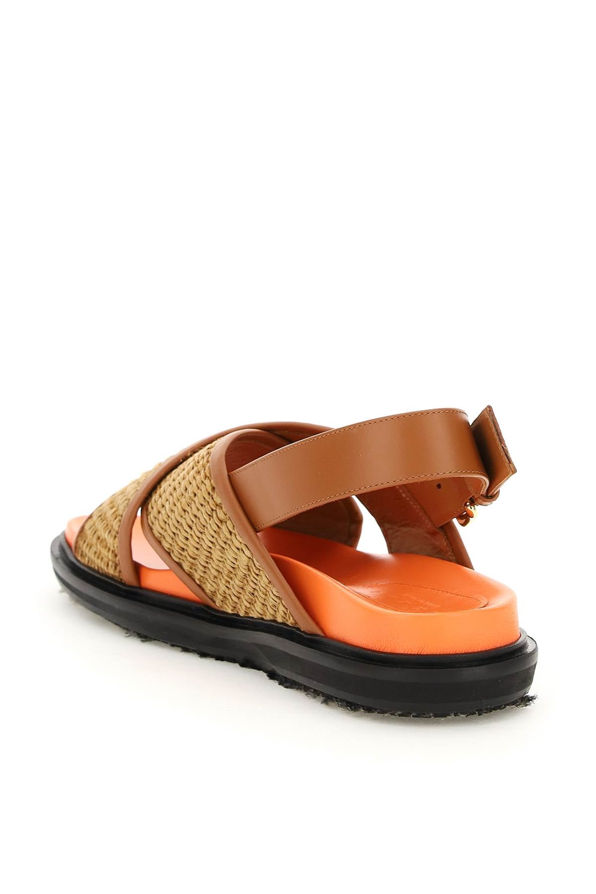 Marni Raffia and Leather Fussbett Sandals image 2