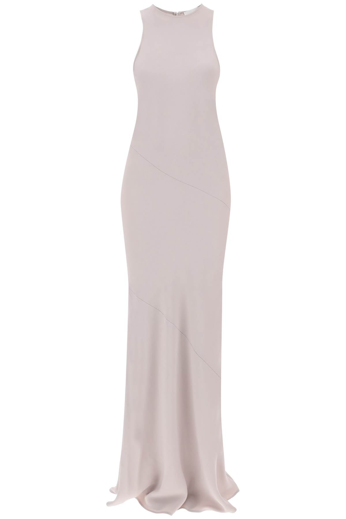 Ami Alexandre Mattiussi Maxi Crepe Dress with Bias Cuts image 0