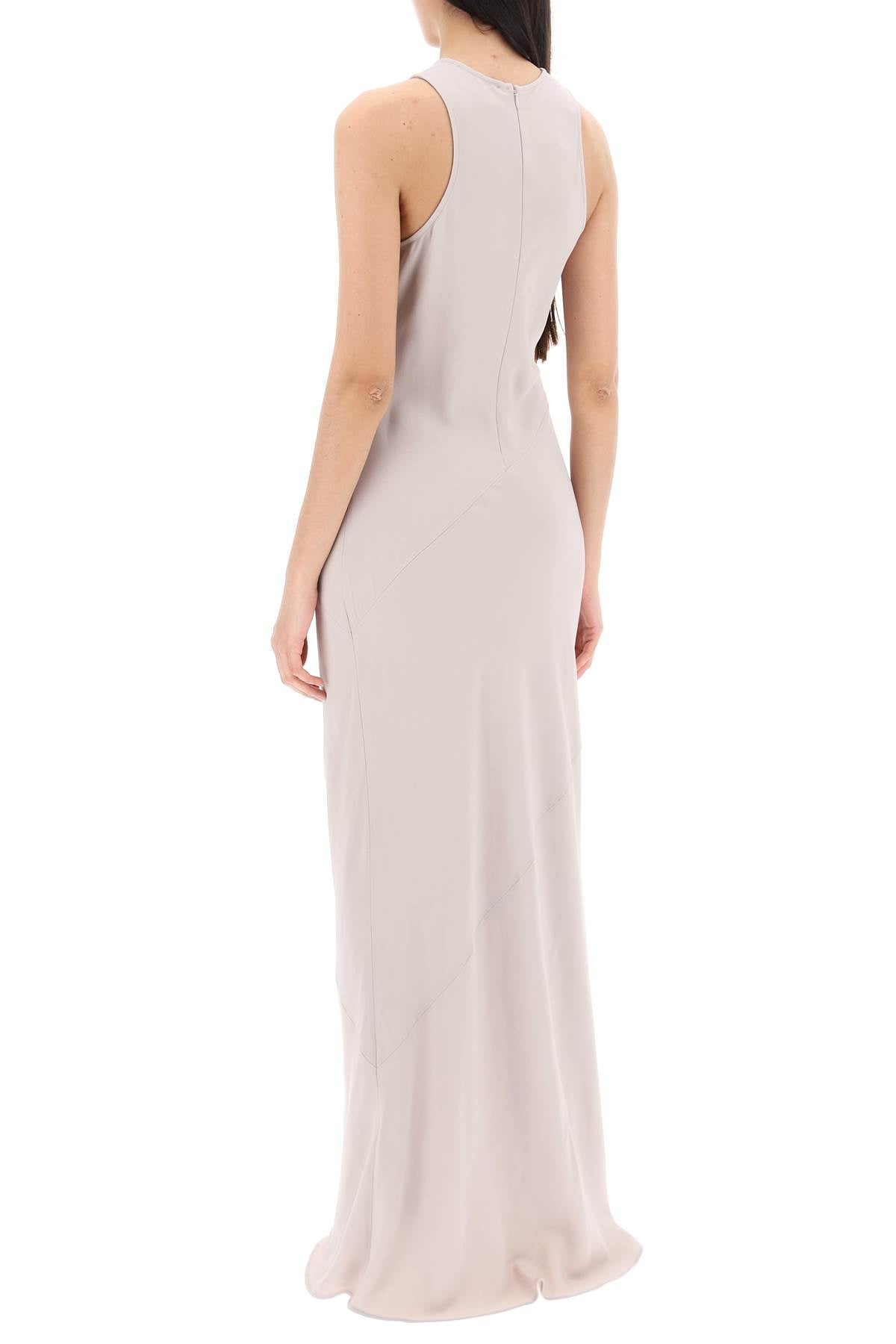 Ami Alexandre Mattiussi Maxi Crepe Dress with Bias Cuts image 2