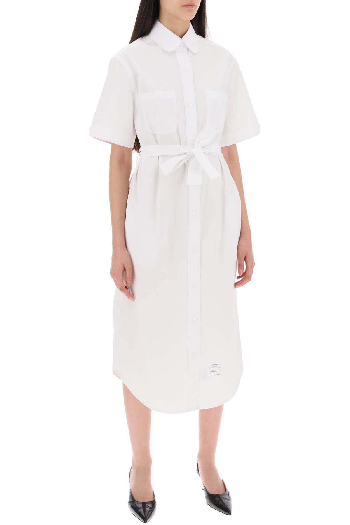 Thom Browne midi blouse with belt image 1