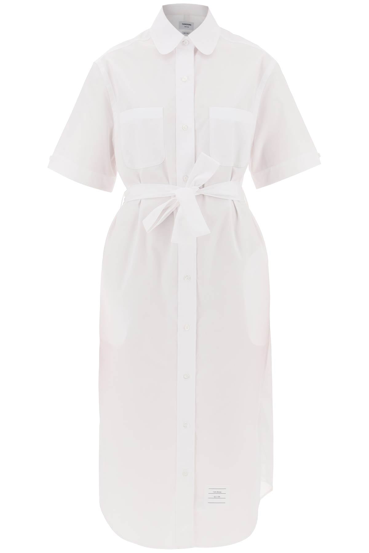 Thom Browne midi blouse with belt image 0