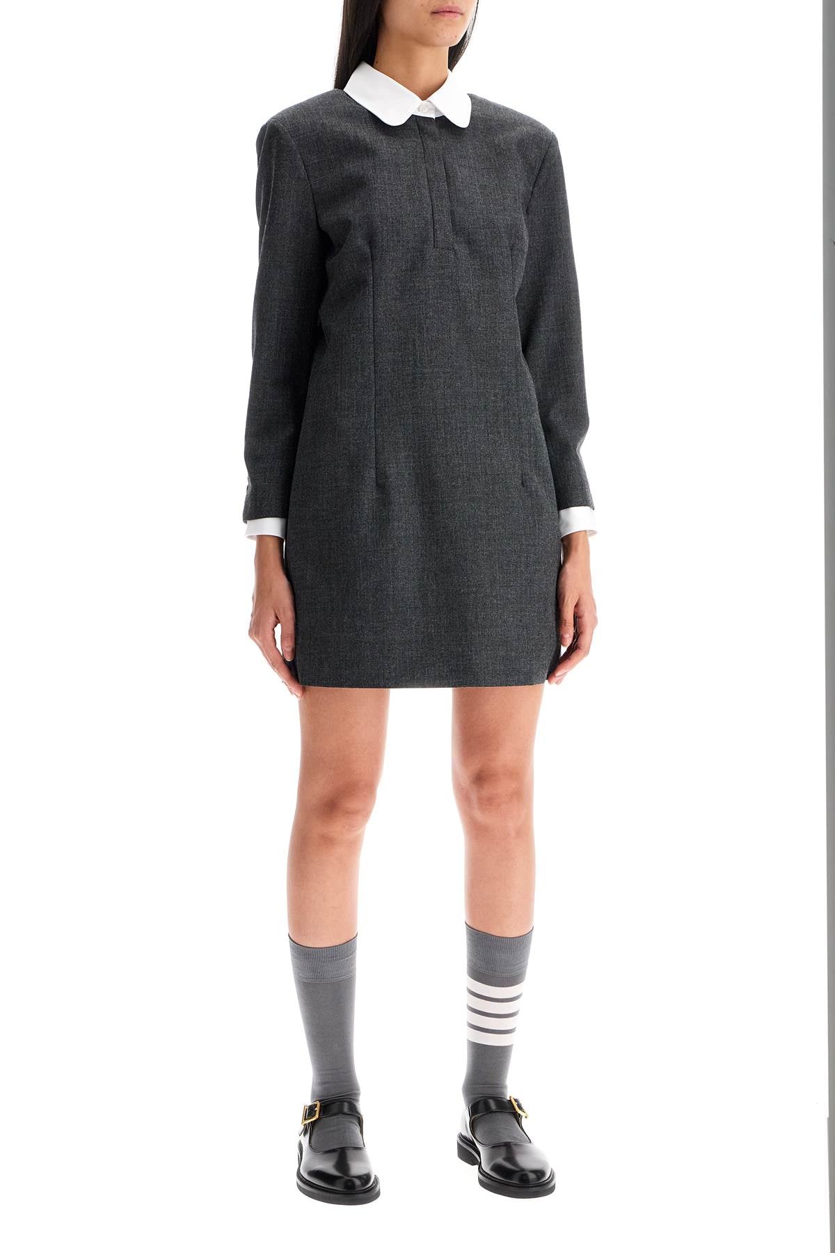 Thom Browne mini wool sheath dress in tube style image 1