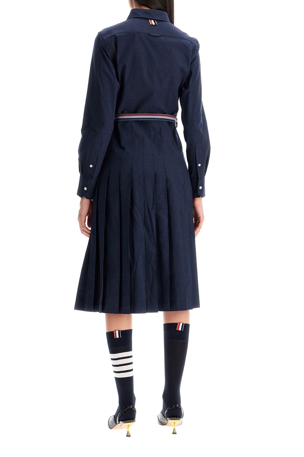 Thom Browne midi shirt dress with belt image 2